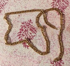 chaîne homme en laiton doré 50 cm de long.