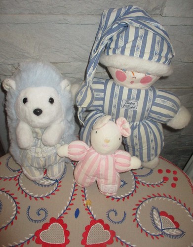 Lot doudous peluche tartine - doudous,