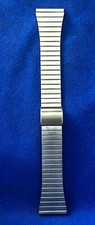 VINTAGE BRACELET de MONTRE Métal WATCH STRAP Uhrenarmband Metall 22 mm Argenté