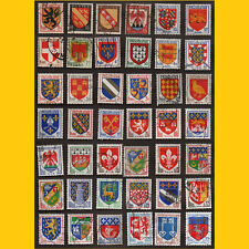 COLLECTION 42 BLASONS DE VILLES ET DE PROVINCES DE FRANCE - ANNEES 1943 A 1966