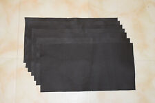  chute de cuir noir grainé format ( 40 sur 20 cm )   vachette 
