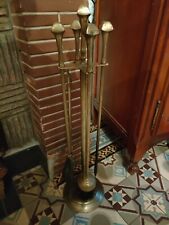 SERVITEUR NÉCESSAIRE DE CHEMINÉE EN BRONZE OU LAITON