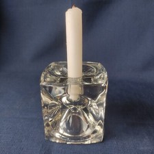 BOUGEOIR EN VERRE VINTAGE