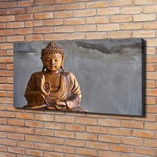Tulup Image Sur Toile Tableau Imprimé 120x60cm - Bouddha En Bois