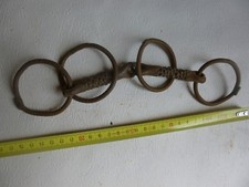 mors cheval fer forgé militaire ancien 
