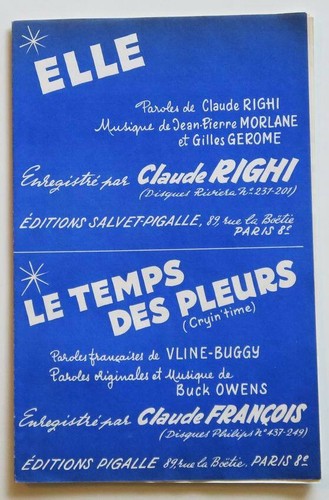 Partition vintage sheet music