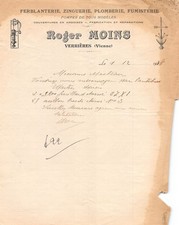 1931    MANUFACTURE DE FERBLANTERIE MAURICE BACHE A SANXAY - M. MASTEAU FRE