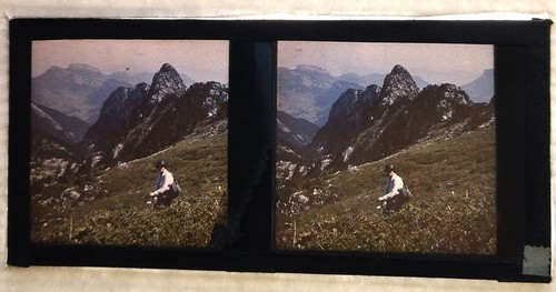 Autochrome montagne vue - ,