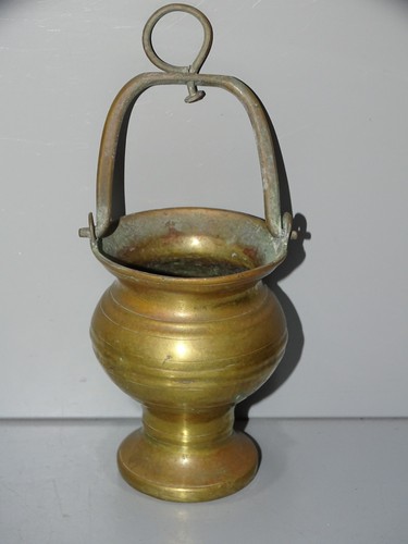 Ancien petit benitier bronze - -ancien,