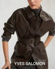 YVES SALOMON Manteau Ceinture