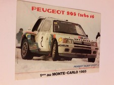 sticker Peugeot 205 turbo 16