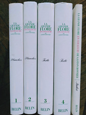 LA GANDE FLORE EN COULEURS DE GASTON BONNIER - 5 volumes- Belin - 1990-Botanique