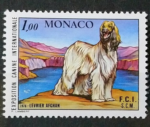 Monaco timbre 1163 - monaco, lévrier