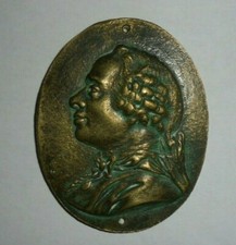 ANCIEN PLAQUE MÉDAILLON