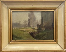 Tableau huile sur carton