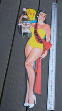 Ancienne tôle publicitaire vintage Any PIN UP BERGER