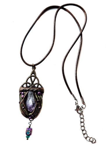 Pendentif balai sorcière - pendentif,