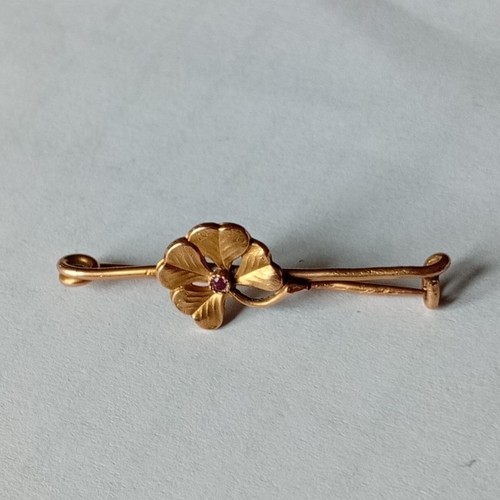 Broche barrette trefle 1 70 - , 1.70
