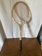 Raquette Ancienne Tennis MONTANA Red Star Bois Vintage #C680