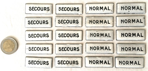 Petites plaques émaillées - 20,