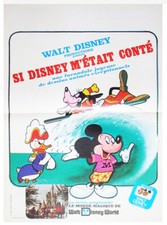 Affiche Pliée 40x60cm SI DISNEY M'ÉTAIT CONTÉ (1973) Walt Disney -EC
