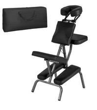 Fauteuil De Massage Noir Pliable  Max 200 Kilos Avec Sac Rangement