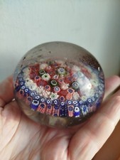 boule presse papier Baccarat ou Clichy 19 ème millefiori