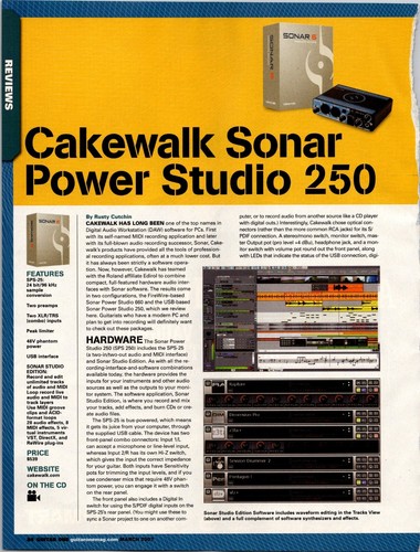 Cakewalk sonar power studio - cakewalk,