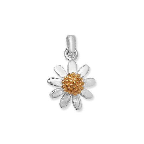 Pendentif fleur marguerite - pendentif,