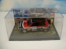 DIORAMA STYLE ROUTE BLEUE LA SIMCA TALBOT SAMBA RALLYE boite vitrine  1/43