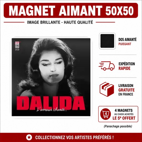Magnet dalida 5x5 cm - ,