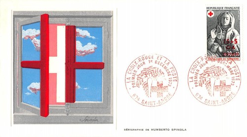 Enveloppe fdc france - enveloppe, croix