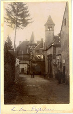 France, Mauriac (Cantal), La Sous Préfecture  Vintage albumen print.  Tirage a