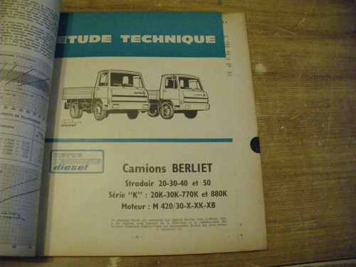 Revue technique diesel berliet - technique,