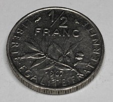 1/2 Franc Semeuse Nickel 1967 Monnaie Française En Achat Unitaire