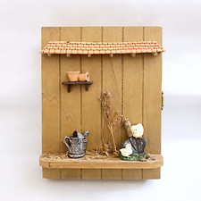 Boîte à clefs murale en bois