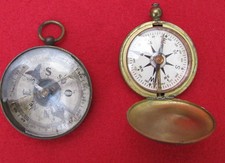 LOT DEUX BOUSSOLE ANCIENNE / U.S.C.E TAYLOR COMPASS WW1 MILITARIA