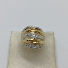 Bague Femme Bande Vintage Or