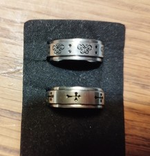 2 Bagues Acier tournantes Neuves
