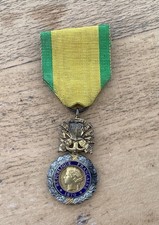 MEDAILLE MILITAIRE FRANCAISE AVEC RUBAN ANCIENNE OCCASION N°2