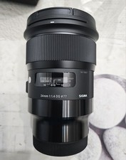 Objectif SIGMA 24mm 1.4 DG HSM  Filtre 77mm Pour Montage L 100% Neuf