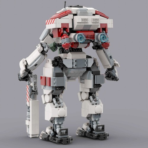 Robot game minifig - minifig, scale