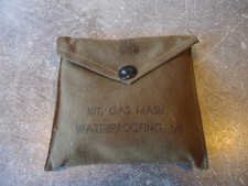 WW2: US KIT GAS MASK WATERPROOFING M1 armée américaine