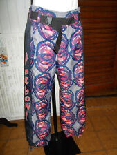 Pantalon FEMME de snow ski imprimé OXBOW white peak L W34 44/46FR 20ts9