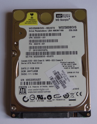 Disque dur sata 250 - dur,