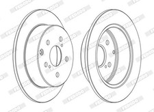 JEU DE 2 DISQUES DE FREIN TOYOTA AVENSIS 2.2 D-4D,AVENSIS BREAK 2.2 D-4D