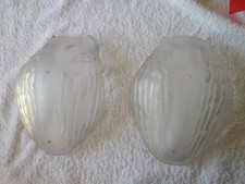 Paire   Appliques EN VERRE PRESSE MOULEE  ART DÉCO / Muller degué