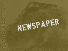 POCHOIR STENCIL MARQUAGE NEWSPAPER 2"  PRESS  .jeep willys dodge