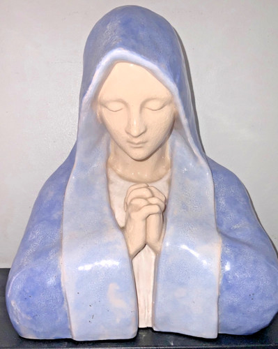 Buste vierge signé - buste,
