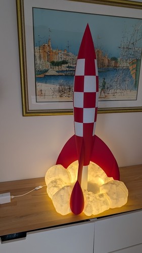 Fusée tintin 105cm avec - fusée,
